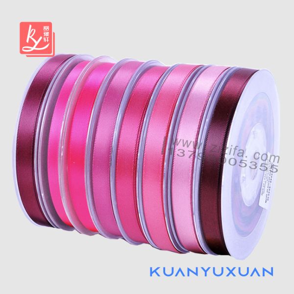 Polyester satin ribbon, red series 49 colors（2）